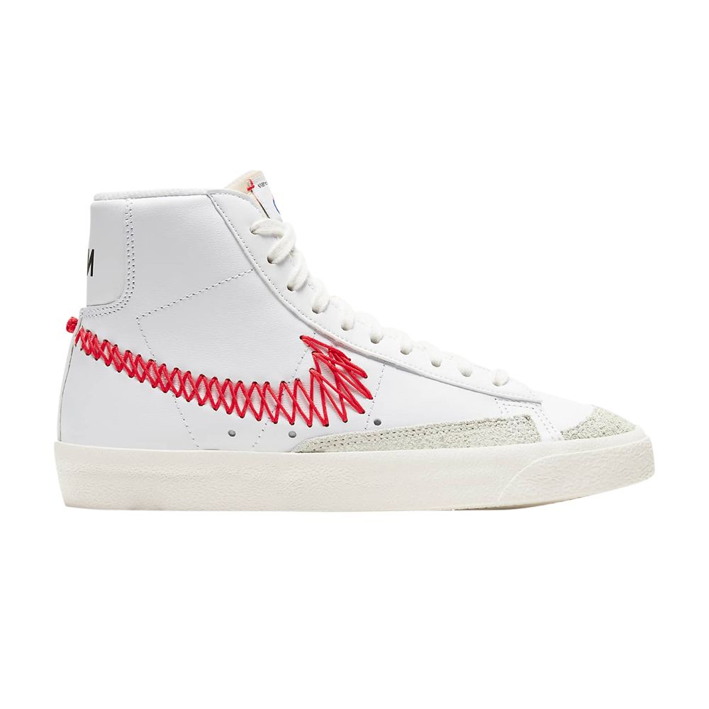 Nike Blazer Mid '77 GS 'Double Zig Zag-Stitched Swoosh' | White | Kid's Size 5.5