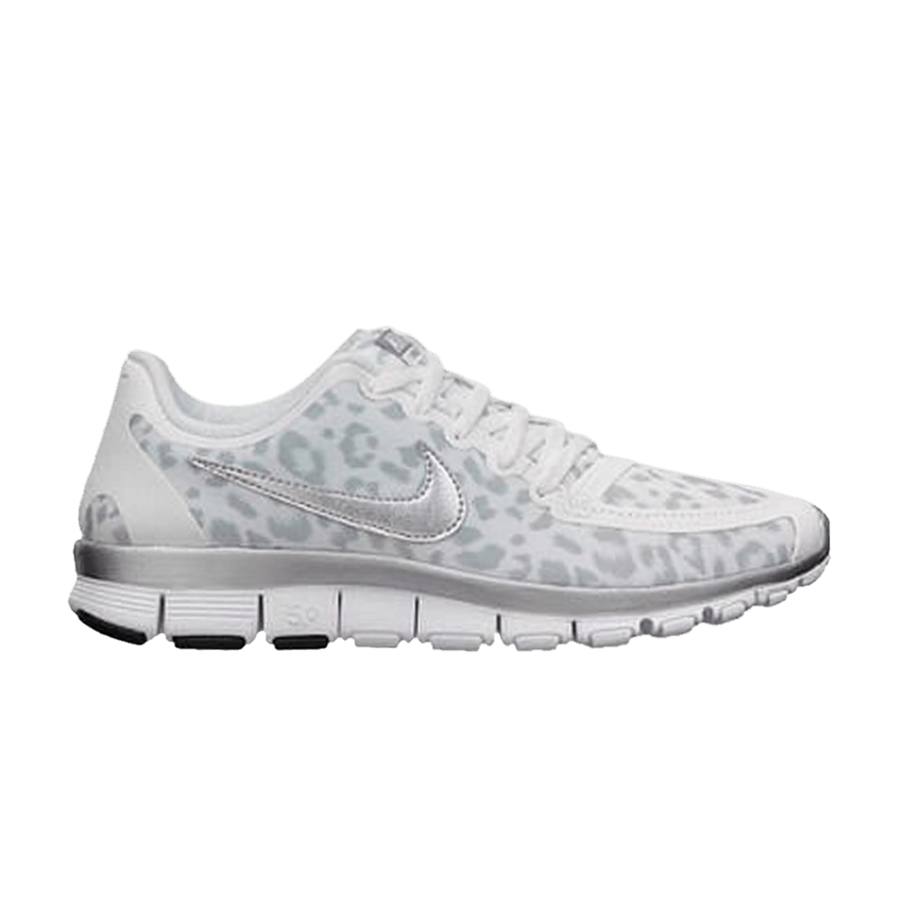 nike free 5.0 leopard white