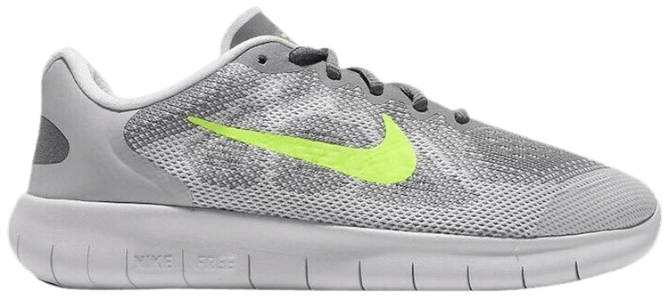 Nike Free RN 2017 GS Cool Grey Volt