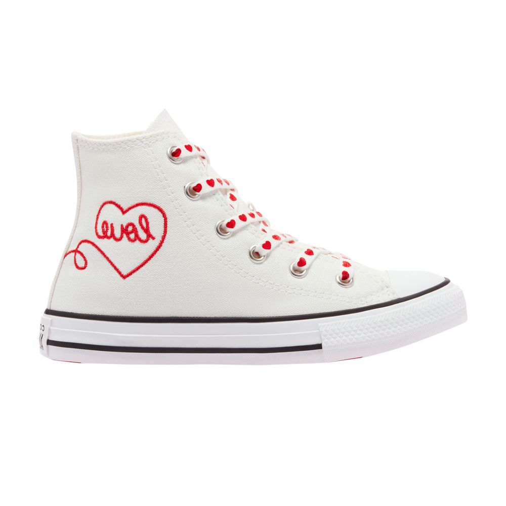 Pre-owned Converse Chuck Taylor All Star High Gs 'valentine's Day - White' | Kid's Size 4.5