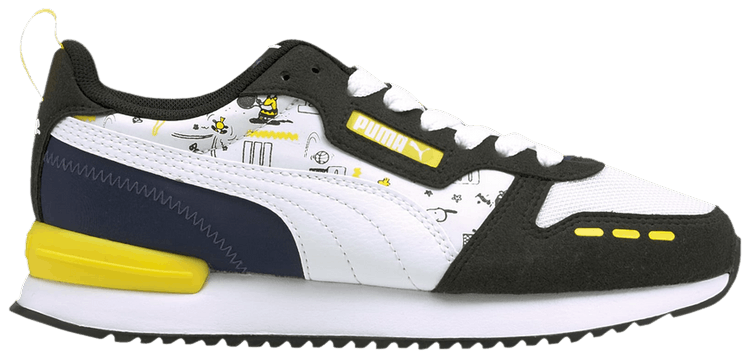 Peanuts x Puma R78 Jr Snoopy Woodstock and Charlie Brown   Peacoat
