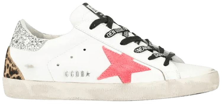 Golden Goose Wmns Superstar White Fuchsia Fluo