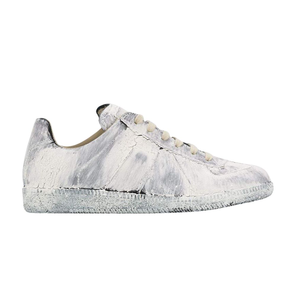 Pre-owned Maison Margiela Wmns Replica Low 'white Paint' | Women's Size 37.5