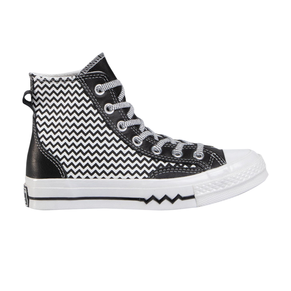 Pre-owned Converse Wmns Chuck 70 Mission-v High 'black White'