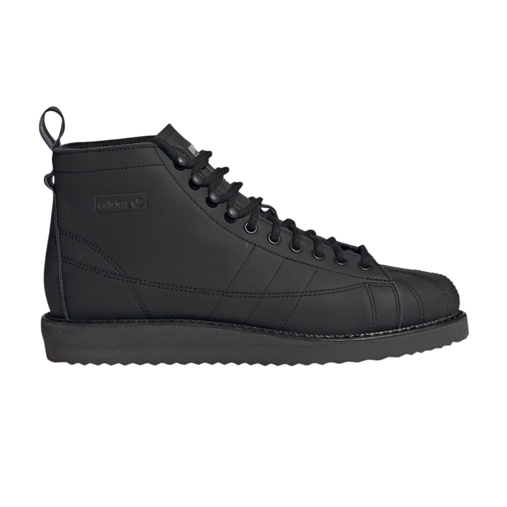 Pre-owned Adidas Originals Wmns Superstar Boot 'core Black'