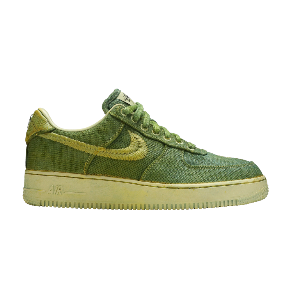 Pre-owned Nike Stussy X Lookout & Wonderland X Air Force 1 Low 'hand Dyed - London' In Green