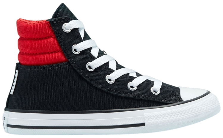 Converse Chuck Taylor All Star Padded Collar High GS Black University Red