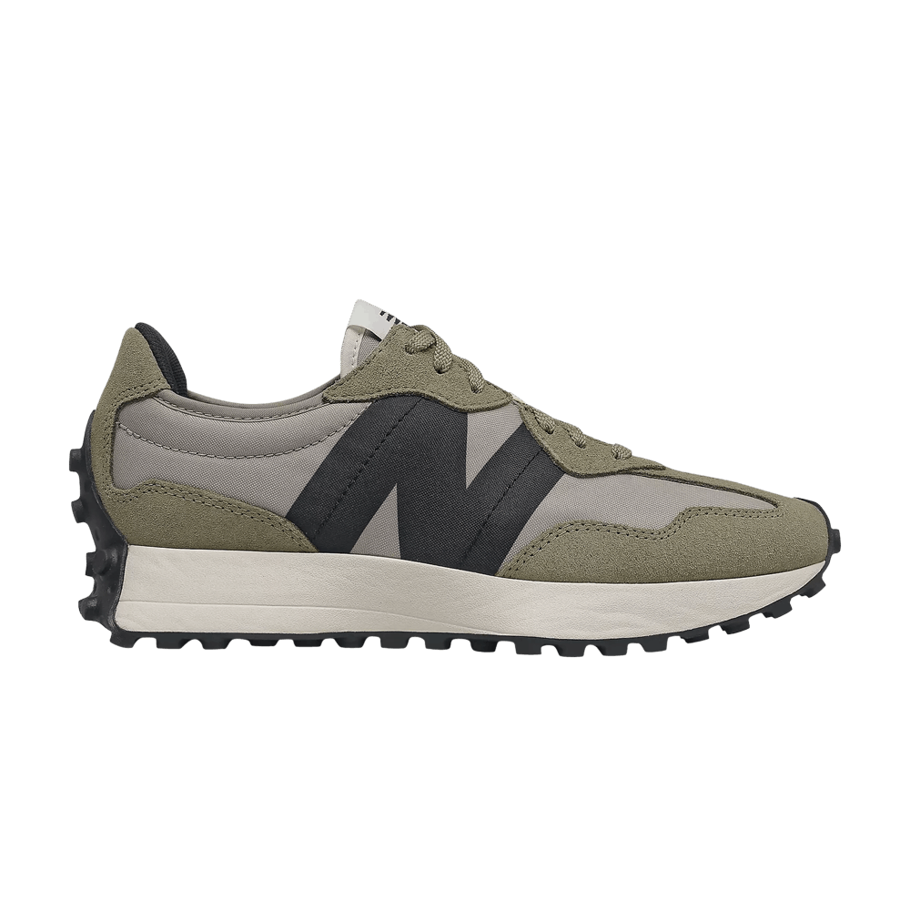 new balance 327 aluminum with covert green