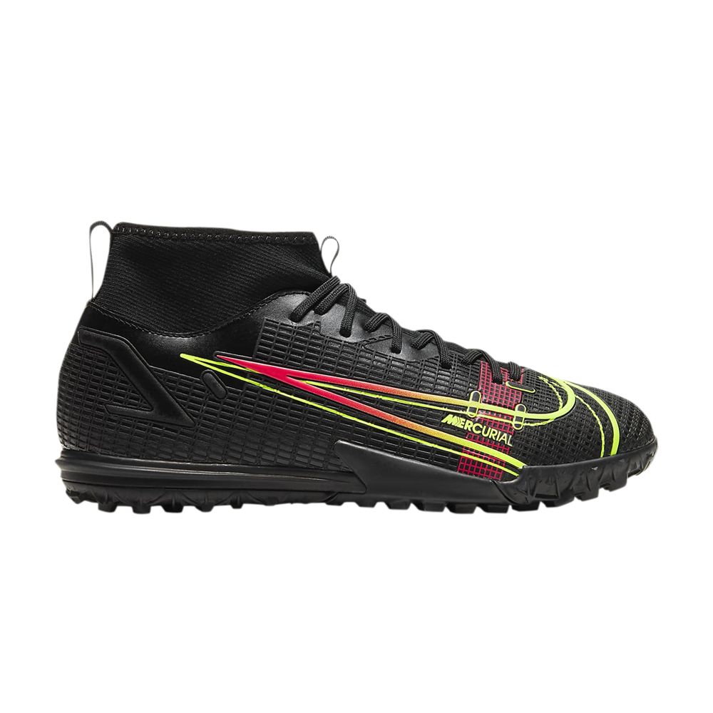 Nike Mercurial Superfly 8 Academy TF GS 'Black Cyber' | Kid's Size 6