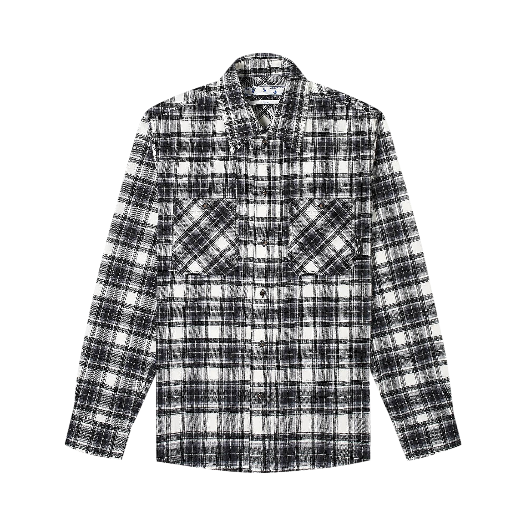 Pre-owned Off-white Check Arrow Flannel Shirt 'black/white'