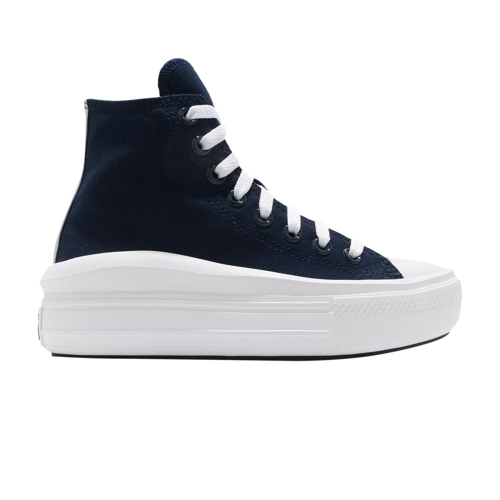 Converse Wmns Chuck Taylor All Star Move High 'Anodized Metals - Obsidian' | Blue | Women's Size 7.5