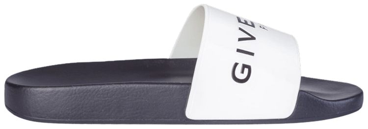 Givenchy Logo Slide Black White
