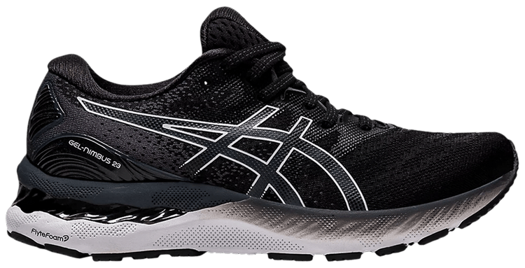 Asics Wmns Gel Nimbus 23 Wide Black White