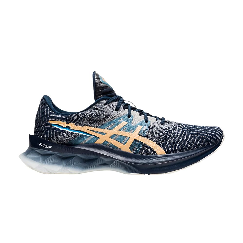ASICS Wmns Novablast 'Pixel Noise - French Blue Champagne' | Women's Size 5