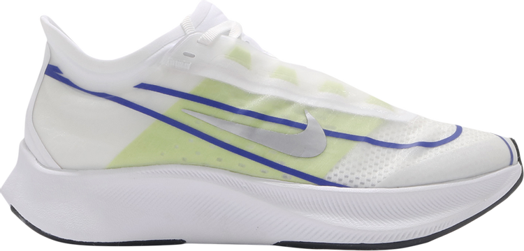 Wmns Zoom Fly 3 'White Silver Blue Lime'