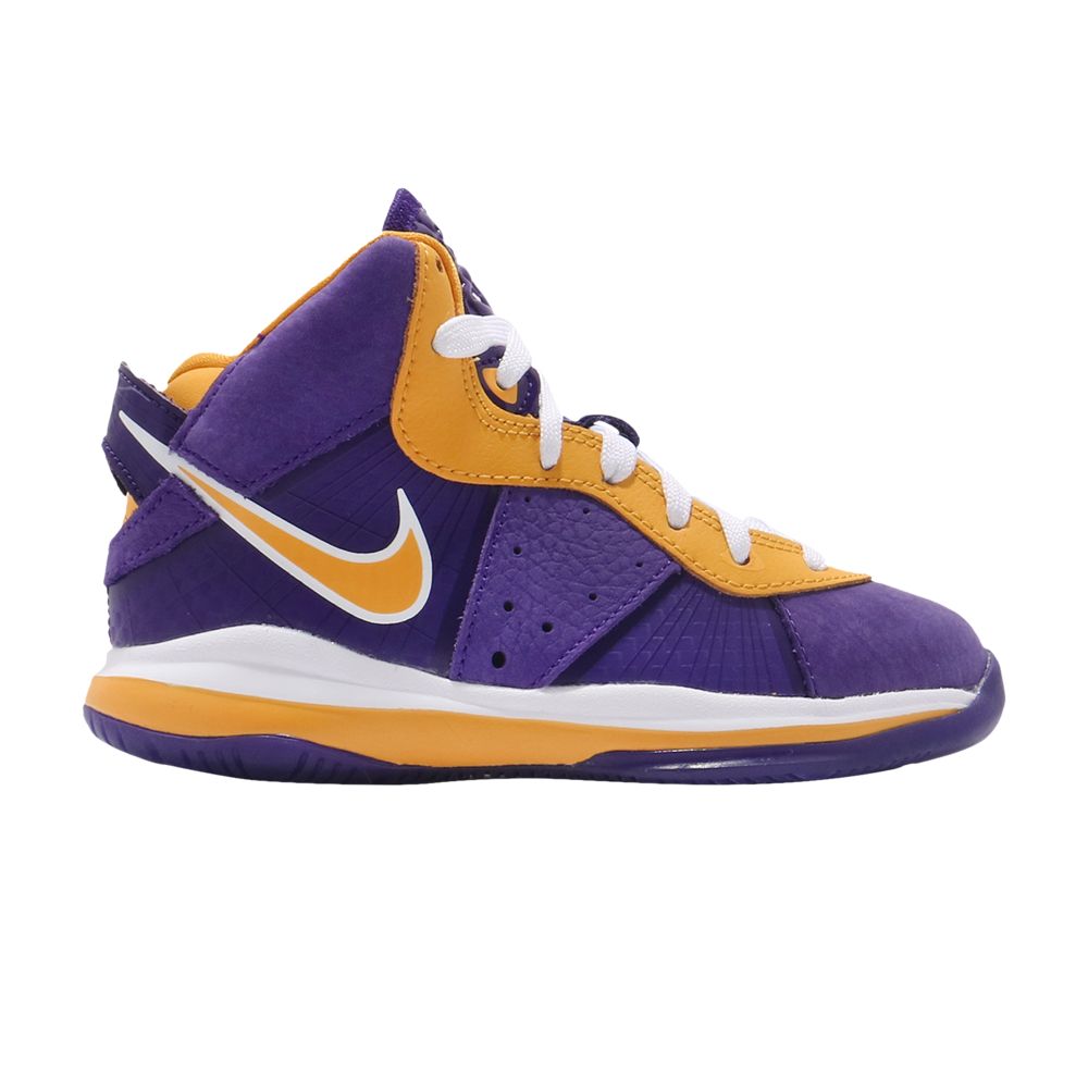 Pre-owned Nike Lebron 8 Ps 'lakers' | Purple | Kid's Size 11