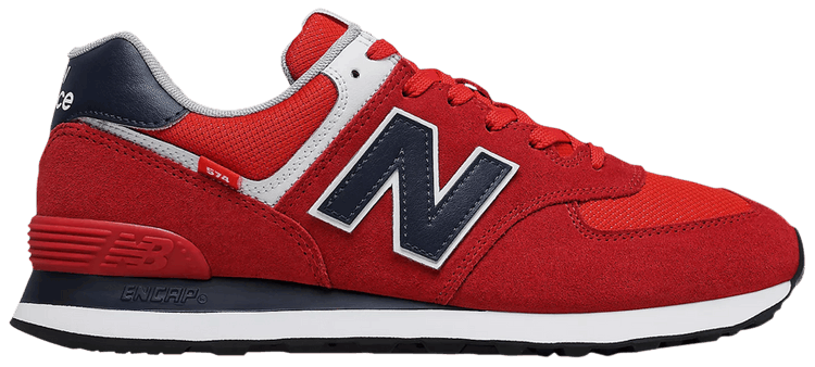 New Balance 574 4E Wide Team Red