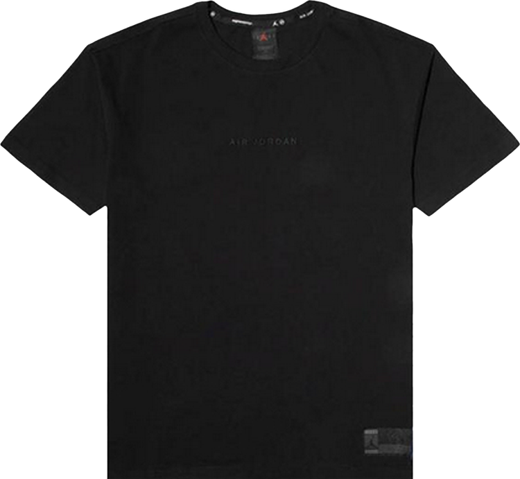 Nike Air Jordan x Fragment T-Shirt Top Black / Reflective Silver
