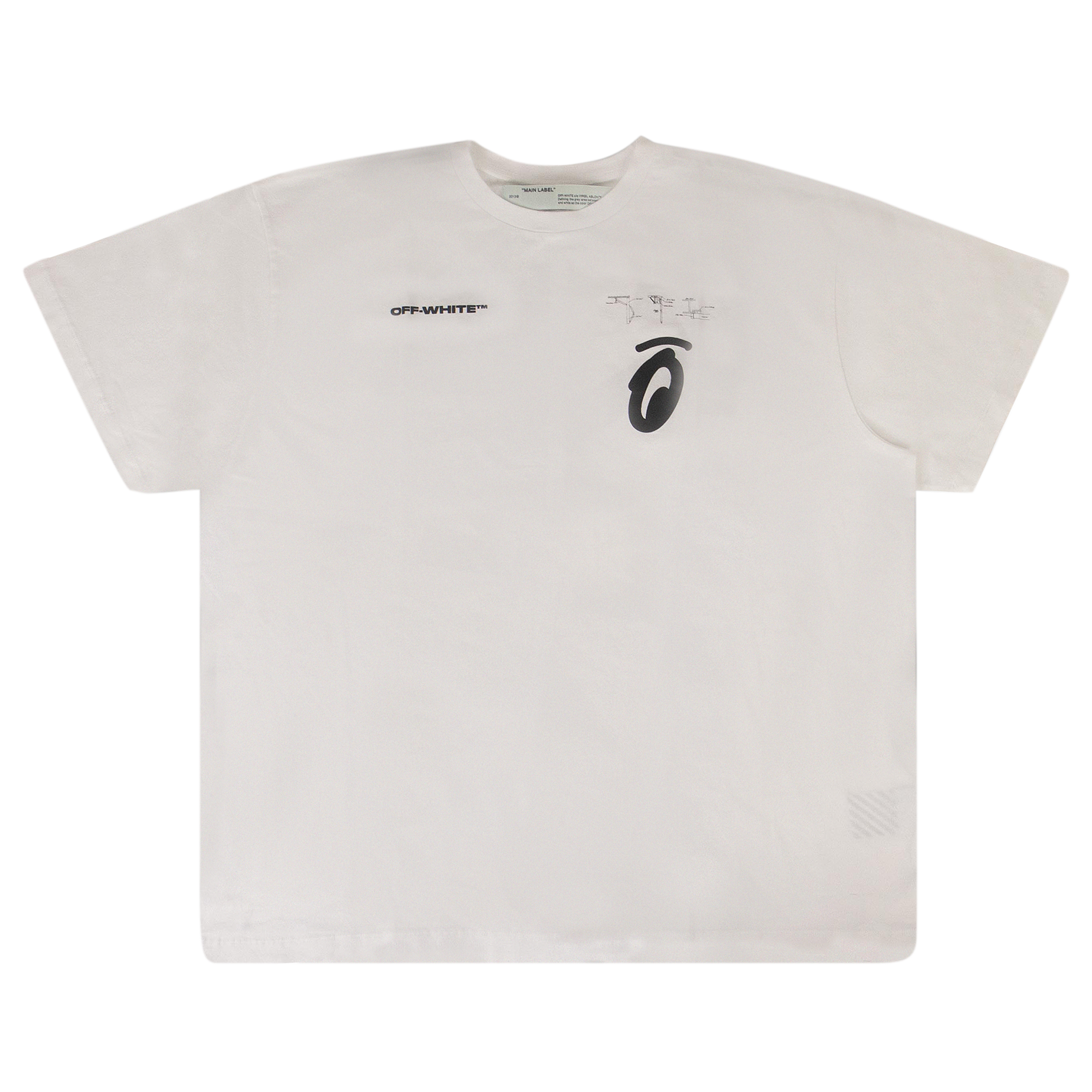 Pre-owned Off-white Splitted Arrows Over T-shirt 'white'