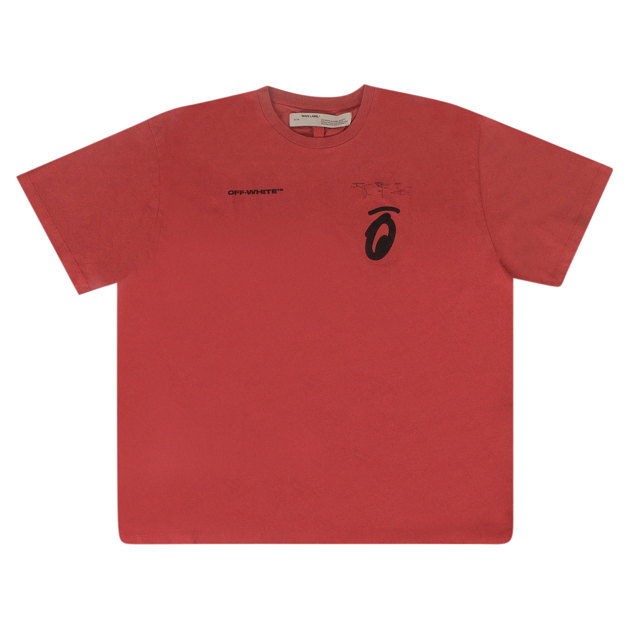 Pre-owned Off-white Split Arrow T-shirt 'red'