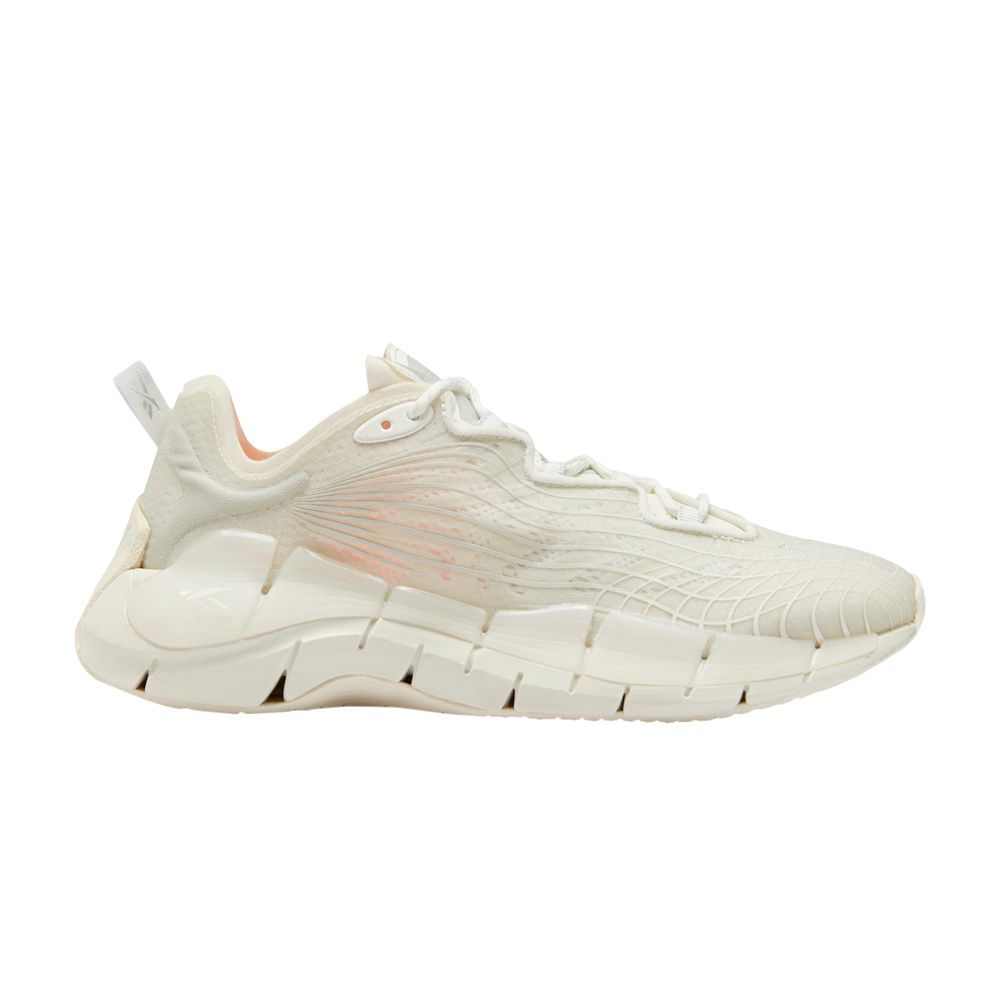 Pre-owned Reebok Wmns Zig Kinetica 2 'chalk Orange Flare' In White