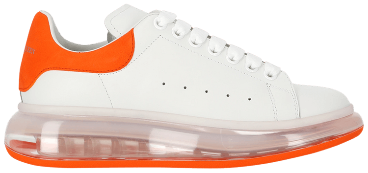 Alexander McQueen Oversized Sneakers in White & Luminous Orange