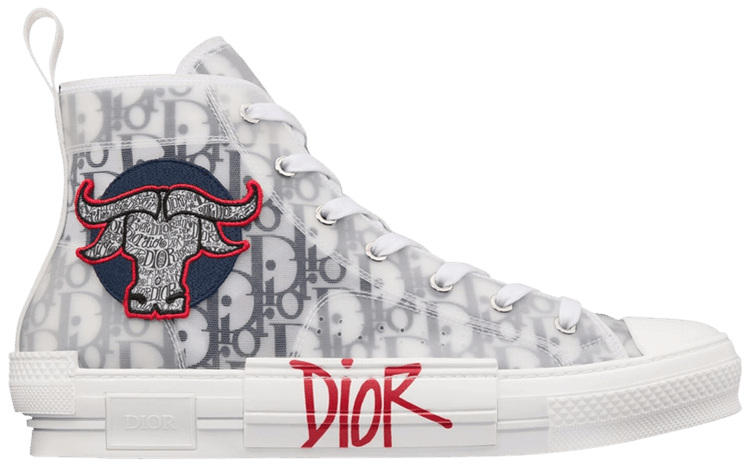 Shawn Stussy x Dior B23 High 'Ox Head Embroidery Patch'