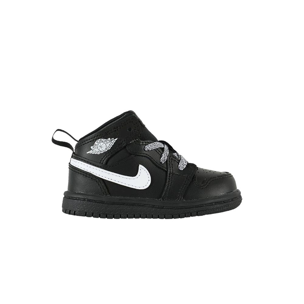 Pre-owned Air Jordan 1 Mid Bt 'speckle' | Black | Infant Size 4