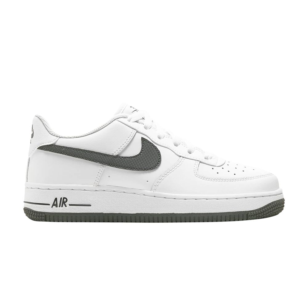 Pre-owned Nike Air Force 1 Low Gs 'white Iron Grey' | Kid's Size 6