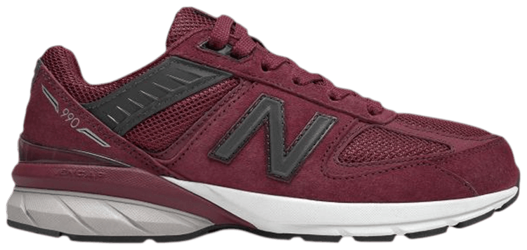 New Balance 990v5 Big Kid Burgundy