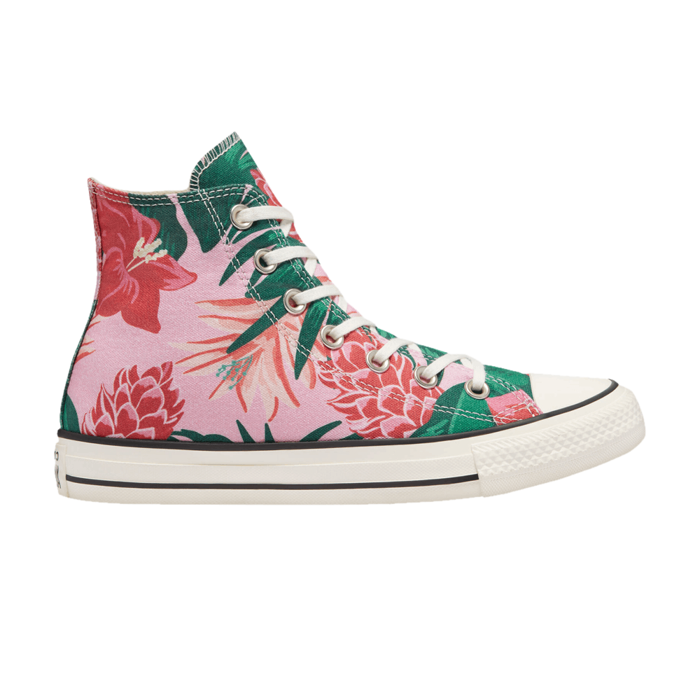 Pre-owned Converse Chuck Taylor All Star High 'jungle Scene - Pink Floral Print'