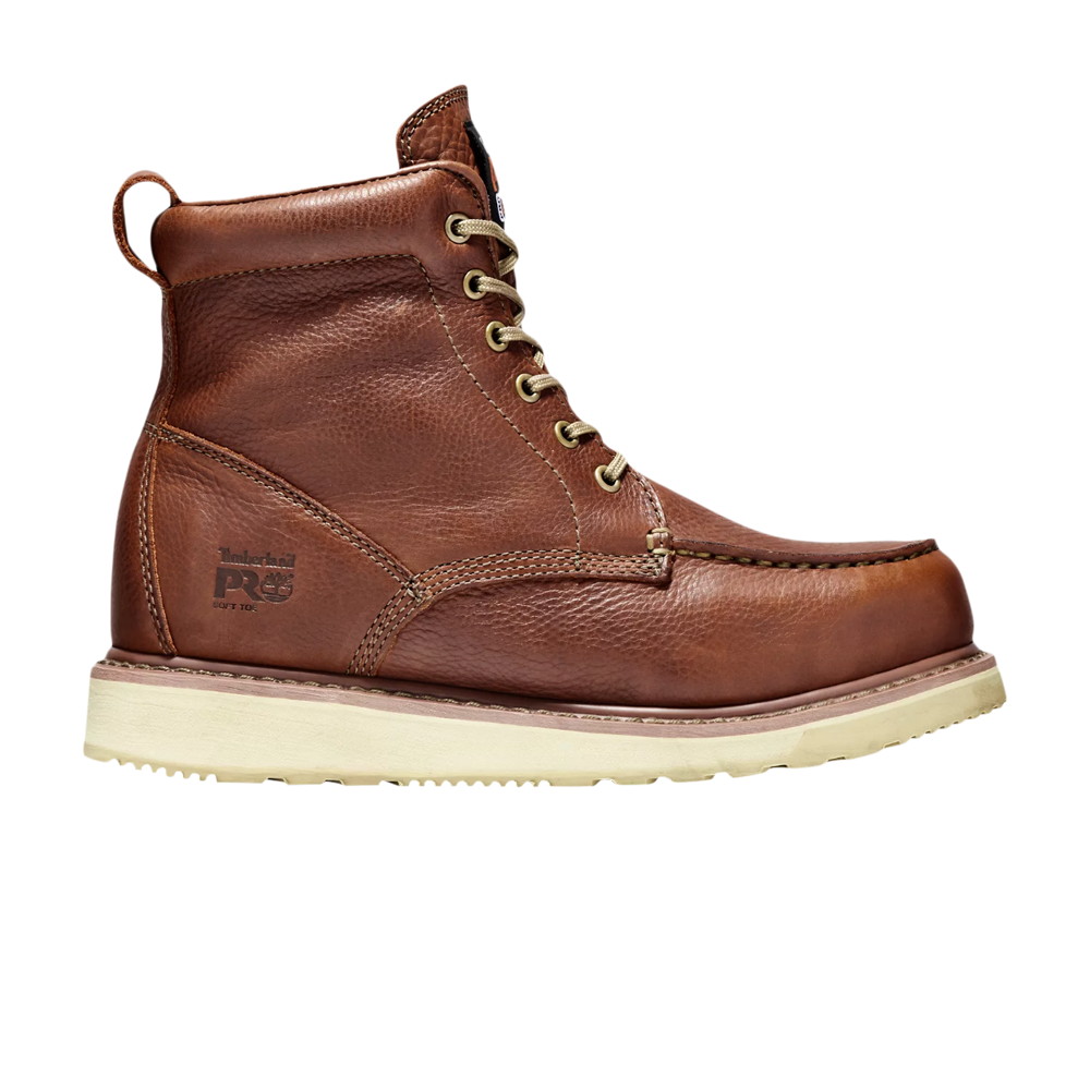 Pre-owned Timberland Pro 6 Inch Soft Toe Wedge Boot 'rust' In Brown