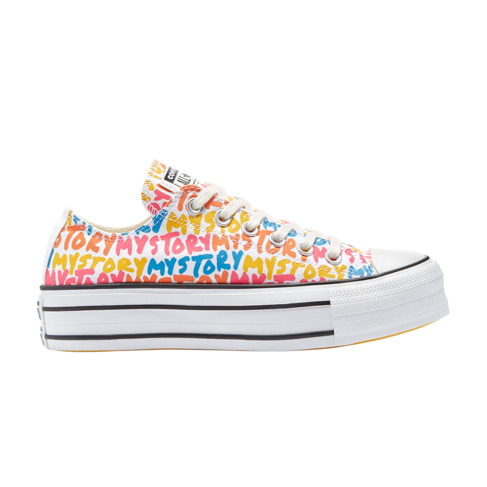 Pre-owned Converse Wmns Chuck Taylor All Star Platform Low 'my Story' In Multi-color