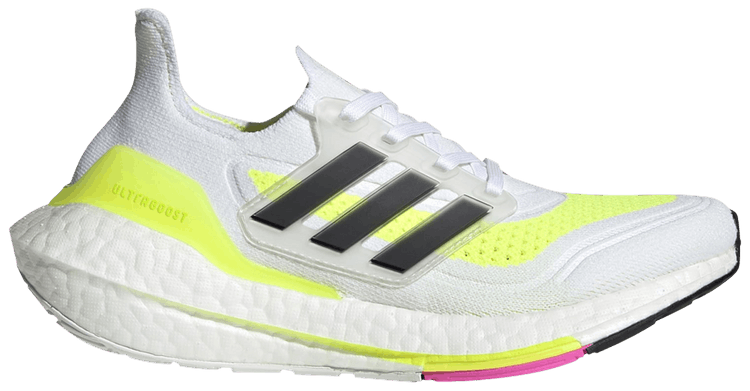 Ultra boost white yellow hot sale