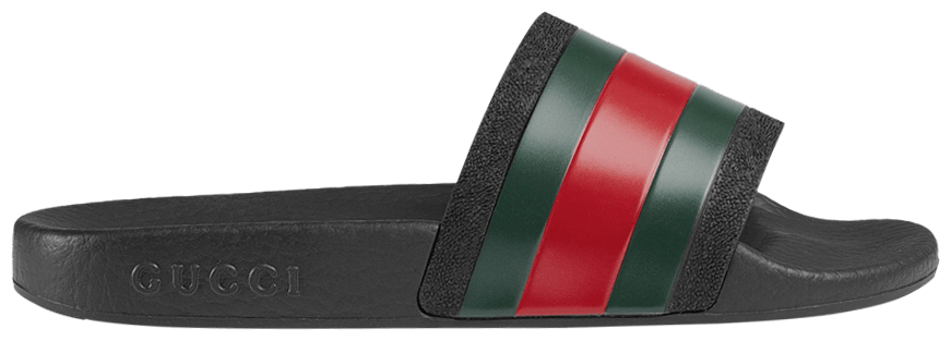Buy Gucci Pursuit '72 Rubber Slide Kids 'Black' 503220 GIB10 1098 GOAT