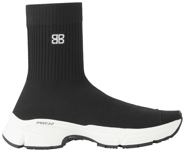 スニーカー Balenciaga Speed 3.0 Sneaker Black Buy Balenciaga Speed 3.0 Sneaker 'Black White' - 654532