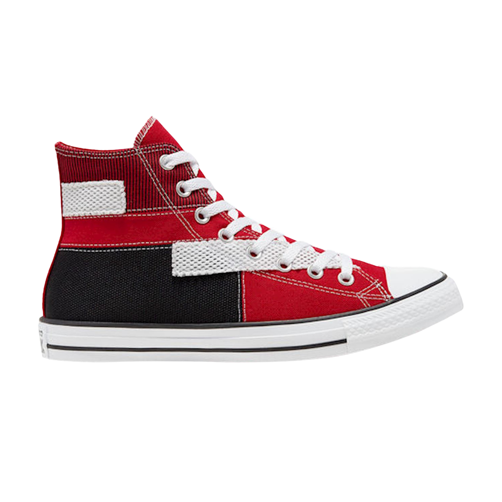 Pre-owned Converse Chuck Taylor All Star High 'patchwork - University Red'