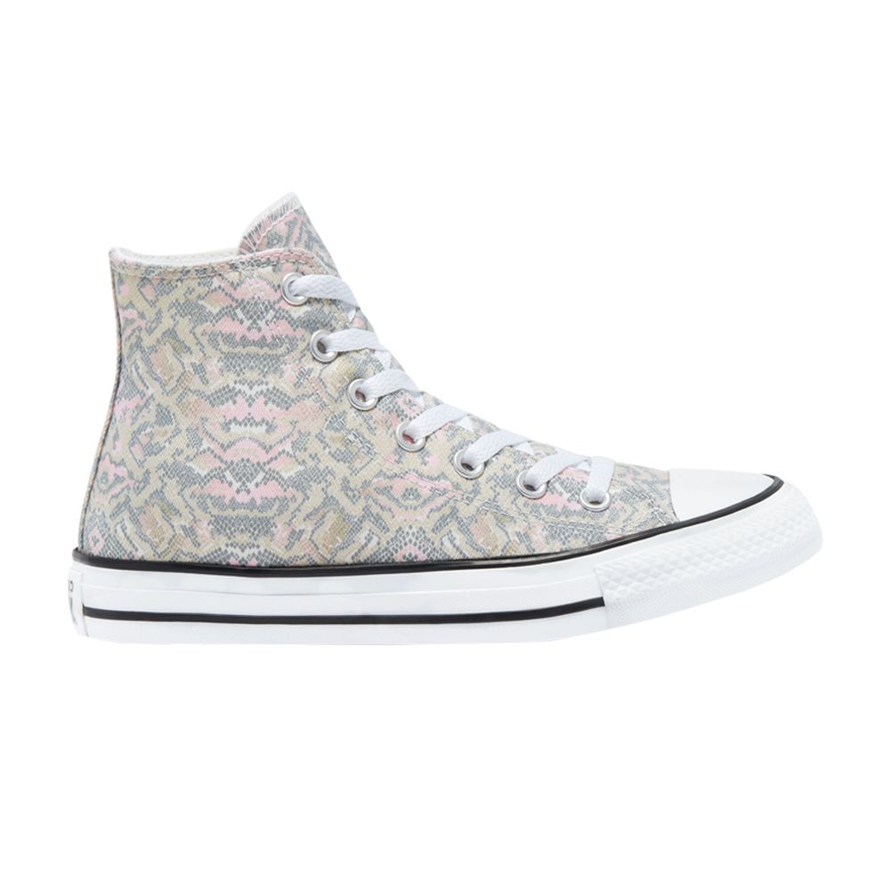 Pre-owned Converse Wmns Chuck Taylor All Star High 'snake Print' In Gray