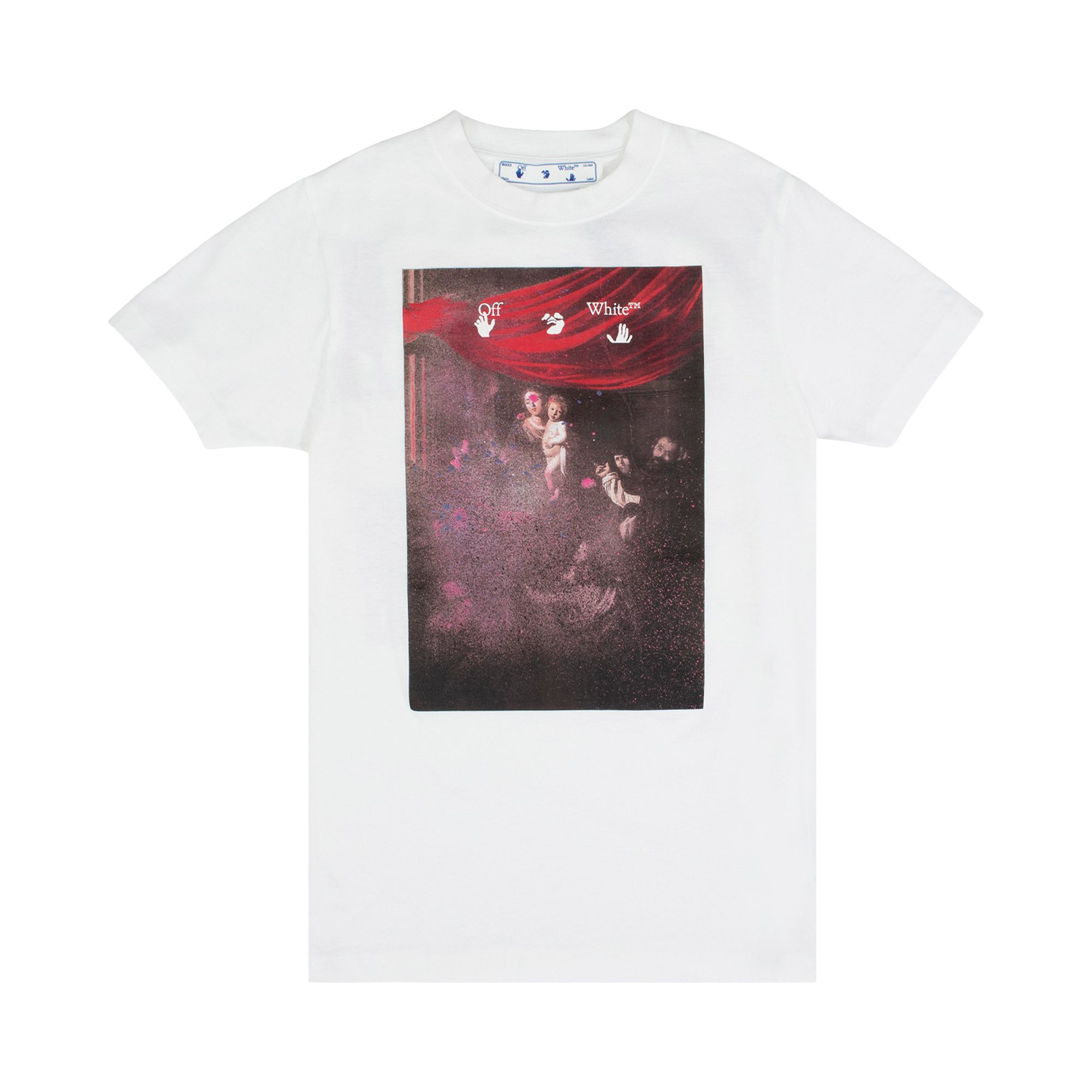 Pre-owned Off-white Sprayed Caravaggio Slim Tee 'white'