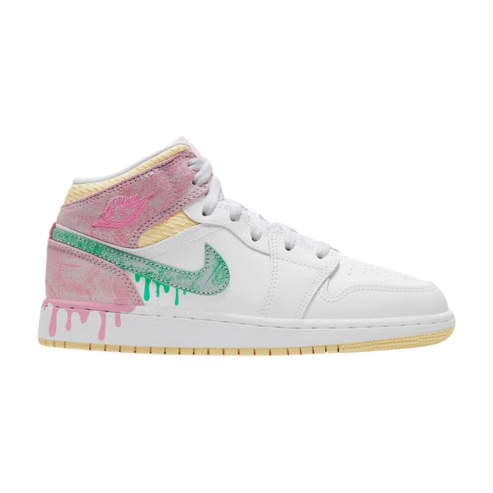 Air Jordan 1 Mid SE PS 'Ice Cream' | White | Kid's Size 12
