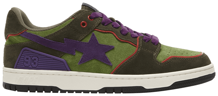 Buy Bapesta Sk8 'Green Dark Purple' - 1G70191029 | GOAT