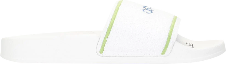 Off-White Logo Sliders 'Towel - White Green'