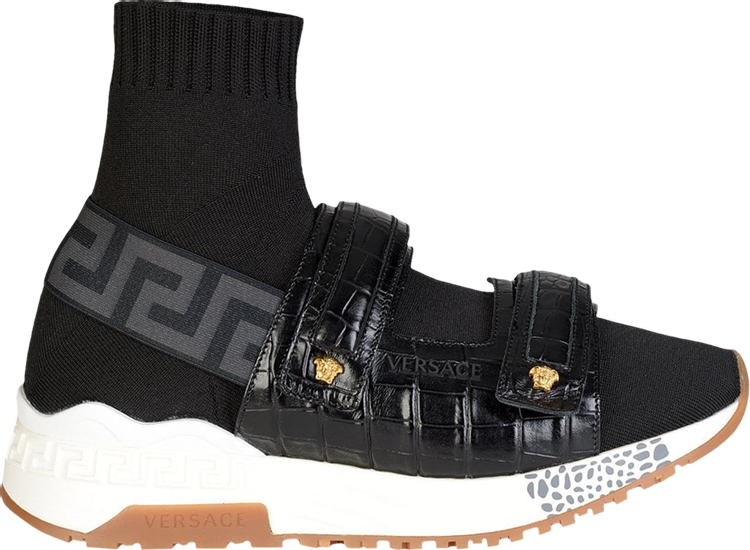 Versace Touch-Strap Sock Mid 'Black Oro Tribute'