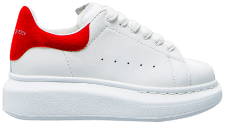 Alexander McQueen Oversized Sneaker Kids White Lust Red