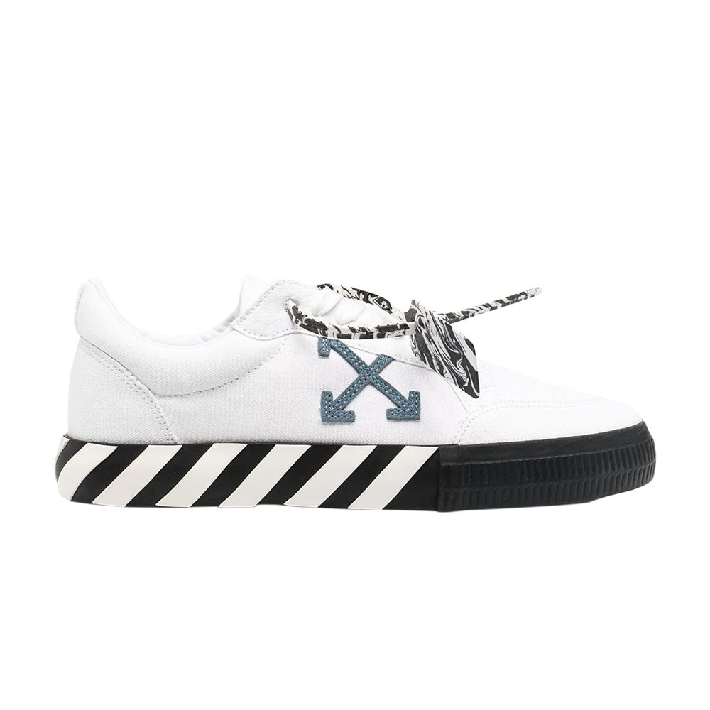 Pre-owned Off-white Vulc Sneaker 'white Black Light Blue' 2020 | Men's Size 40