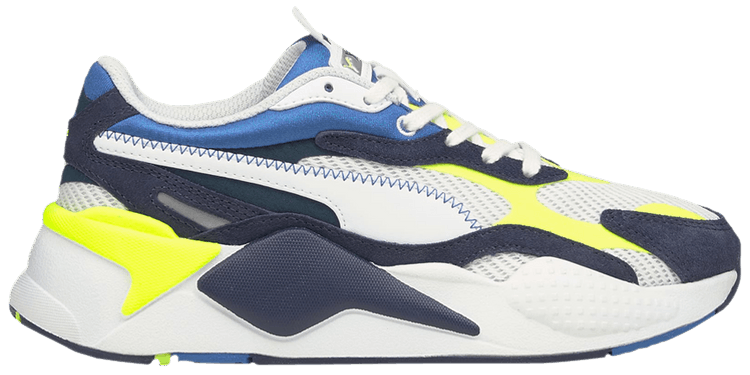 Puma RS X3 Twill Jr White Peacoat