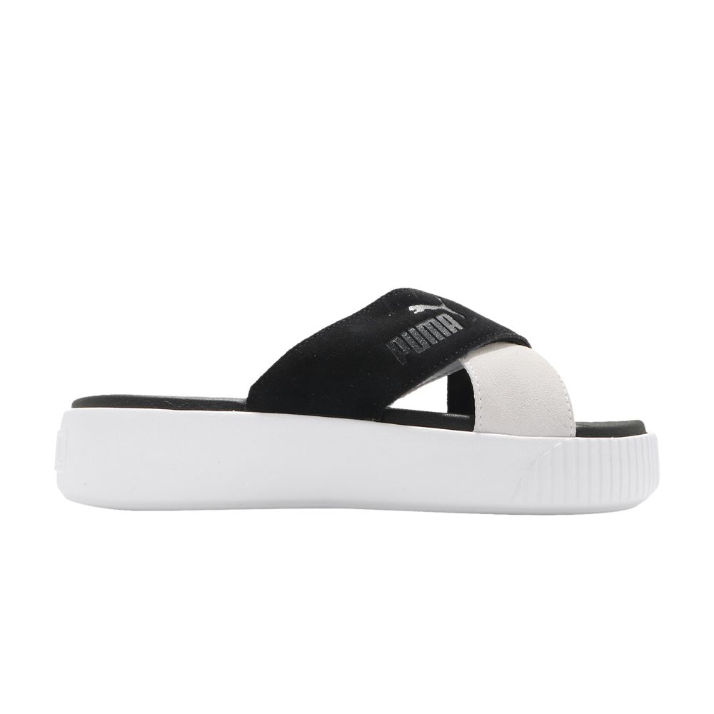 Puma Wmns Platform Sandal 'Black White' | Women's Size 6.5