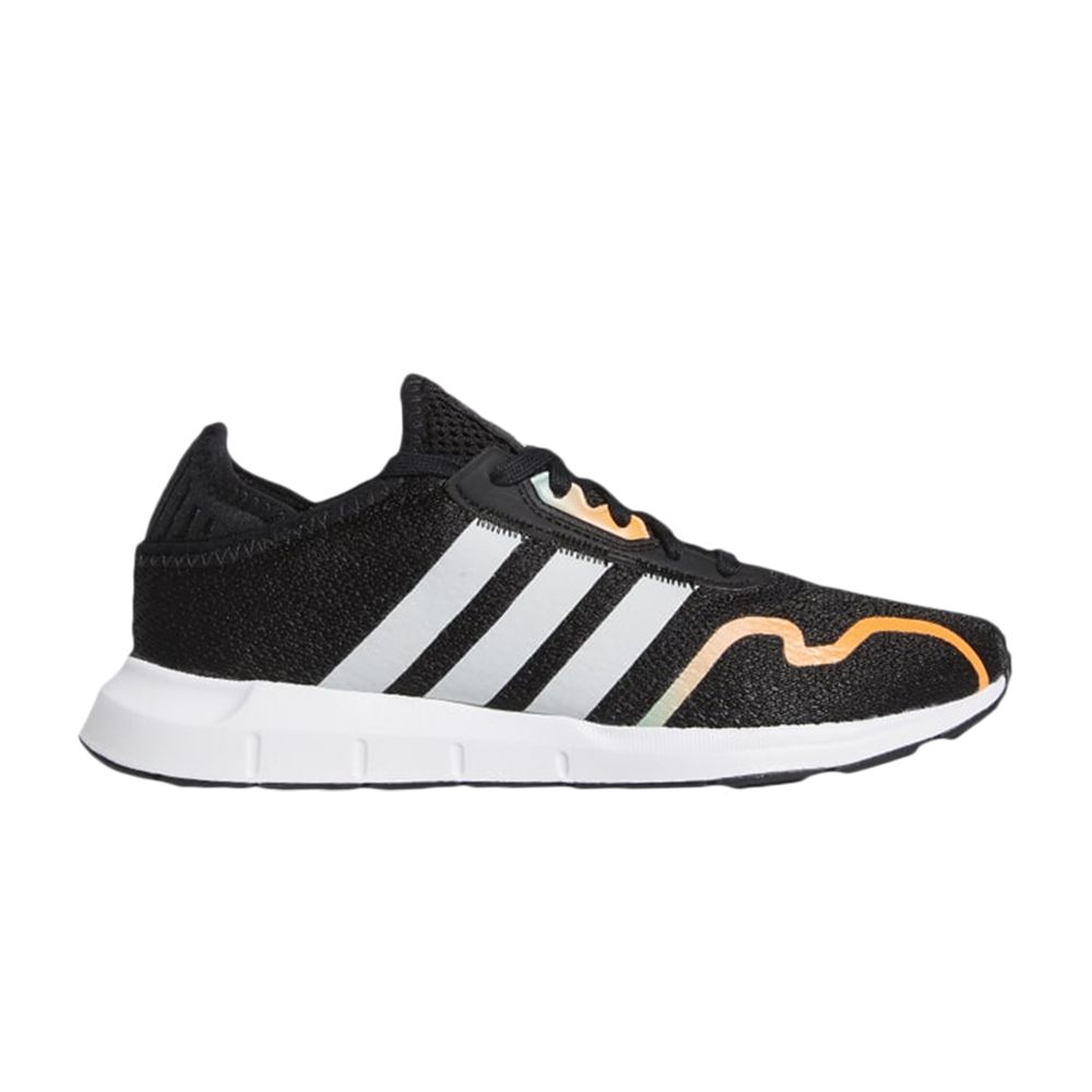 Pre-owned Adidas Originals Adidas Swift Run X J 'black Fluorescent Pop' | Kid's Size 7