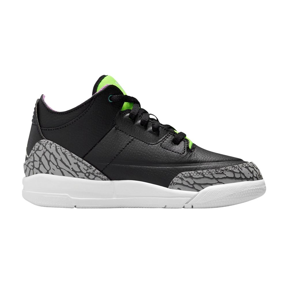 Pre-owned Air Jordan 3 Retro Ps 'electric Green' | Black | Kid's Size 1