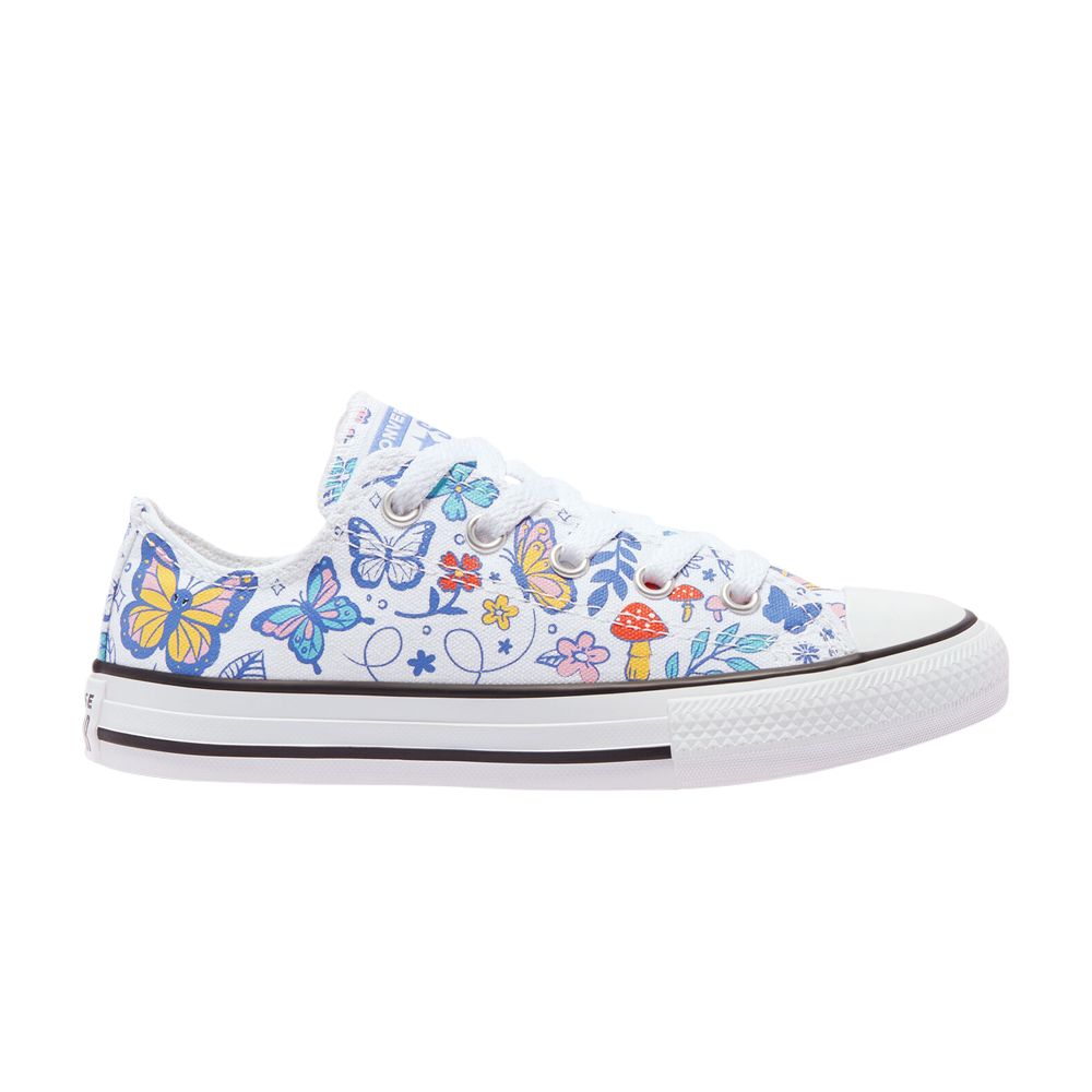 Pre-owned Converse Chuck Taylor All Star Low Gs 'butterfly' | White | Kid's Size 13.5